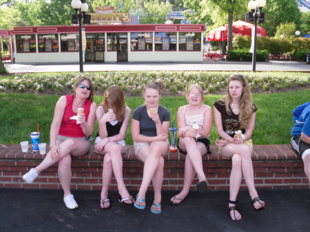 My girls at Kings Dominion