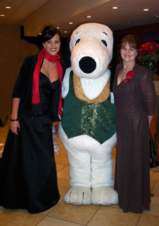 Amanda and I with Snoopy