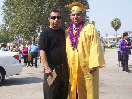 My son Andrew and his father ...grad Bell HS