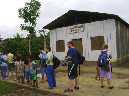 The church in Tamshiyacu, Peru