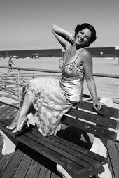 Marisa down on the Asbury Park Boardwalk!