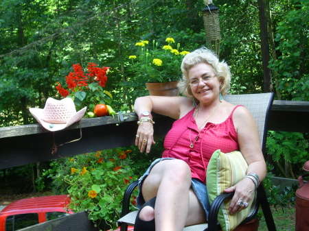 CHILLING OUT ON MY FRONT DECK JULY 09