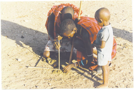 Masaii making fire-Samburu-Kenya