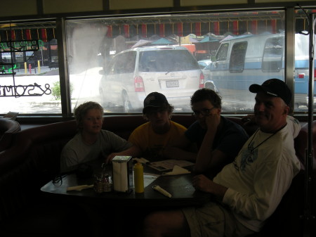 The tired boys in Omaha Diner