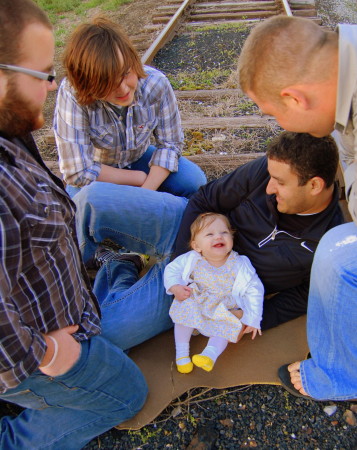 all smiles for Uncle Andy