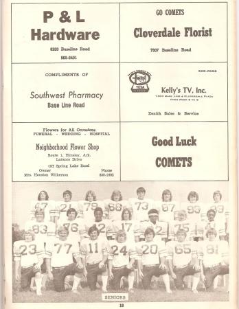 Senior football players 74/75