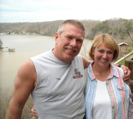 Me and Tim Stepp on my deck