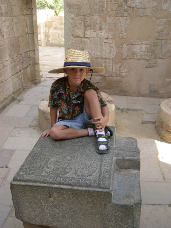 Tim, my future archeologist in Egypt 2005