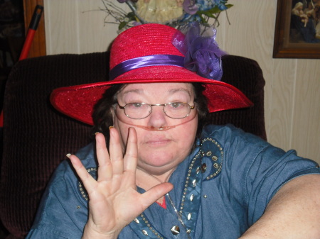 MOM,PAT IN HER RED HAT, A TEA PARTY W/ERICA