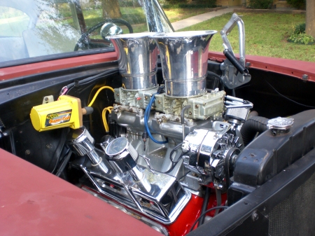 MY HOT ROD 55 CHEVY ENGINE