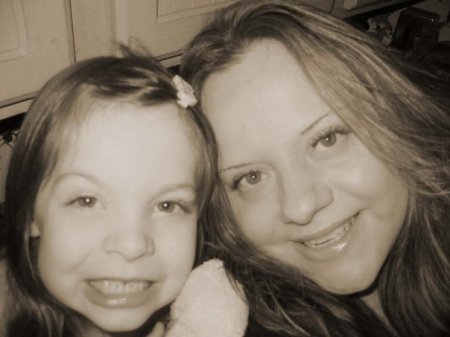 Savannah and Mommy B&W Pic