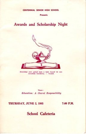 6/2/83 Awards Program Cover