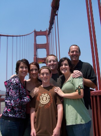 The fam on the Golden Gate