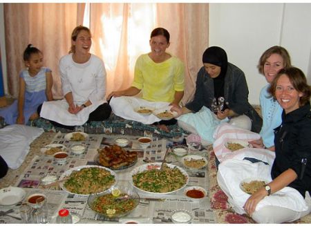 Lunch at Lina's-Nabulus West Bank 2004