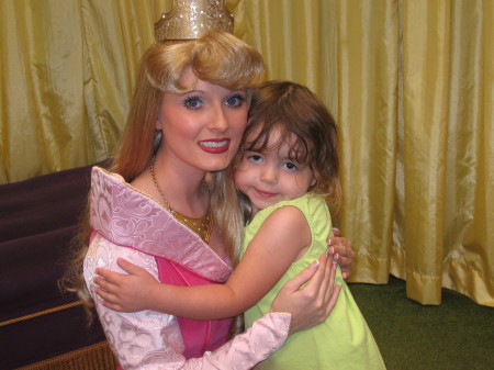 Becca and her favorite princess