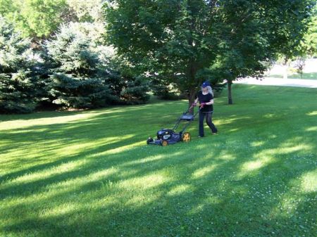 Mowing the Yard