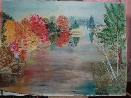 Autumn Lake Auburn Me.