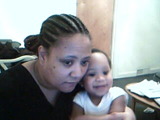 my grandbaby  n me