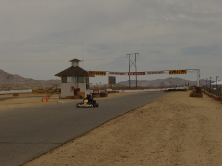 Me in my go-kart at Grange