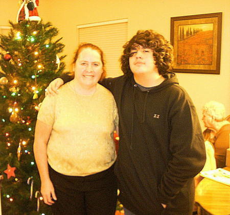 me and my son robert he's 13 at the time