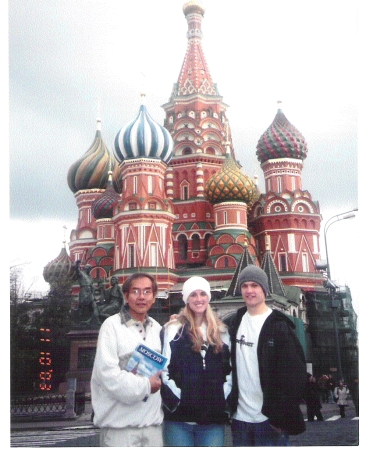 Kendra and Justin in Russia