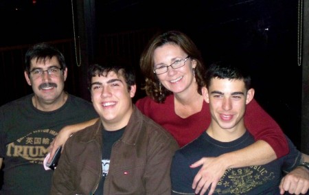 Dan and I with our Sons Corey (L) Tyler (R)
