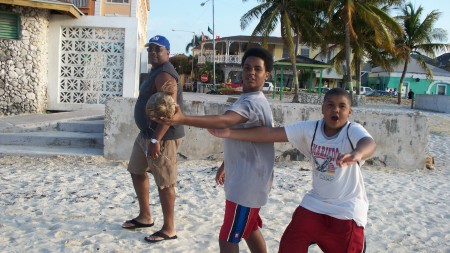 Boys on the beach