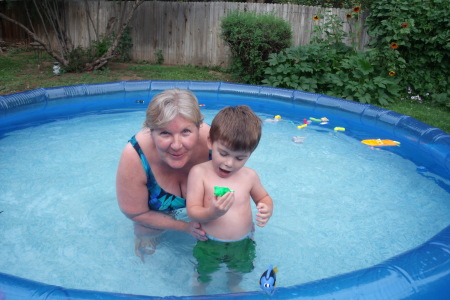 Ryder & me in the pool!