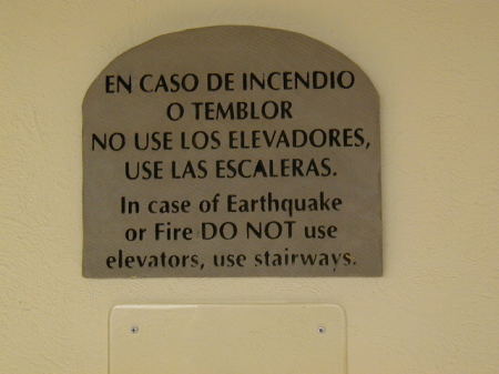 Sign at the hotel in Mexico