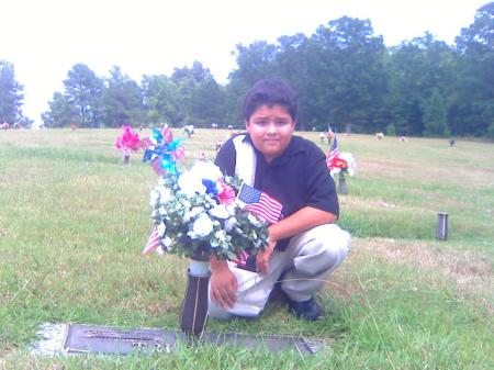 NOAH  (at my daddy's grave site)