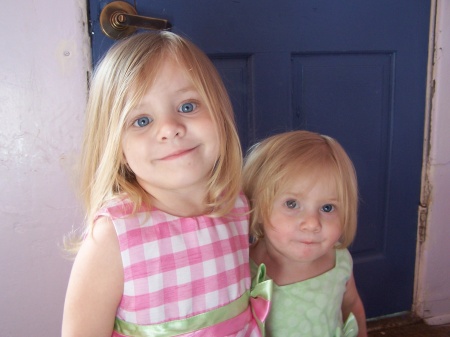 Grandaughters Caylie and Emilie