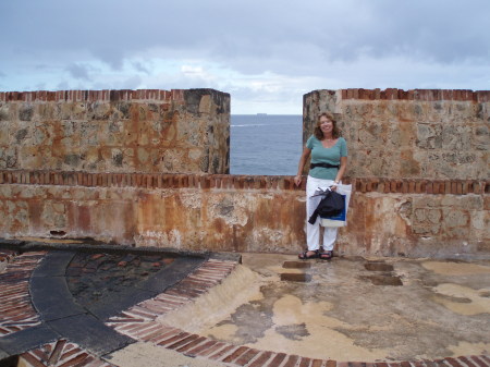 Diane at fort El Morro, Old San Juan