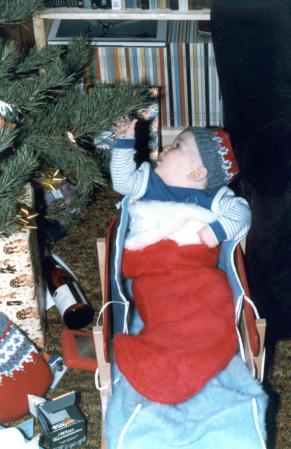 Joshua's first Christmas - 1984