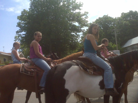 Styline & Angelica riding in the Mich parade