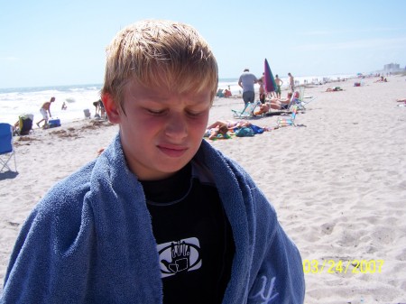 tony on the beach