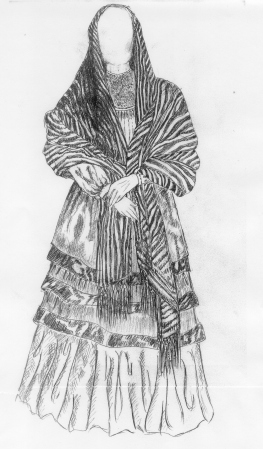 Woman in church clothing