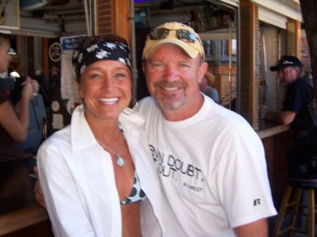 Hogs Breath Saloon in Key West with Nikki