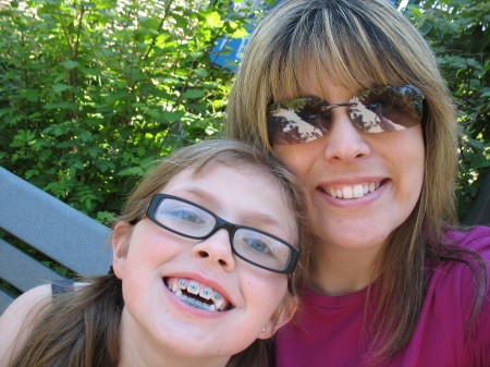 Goofin' off with mom at the Zoo