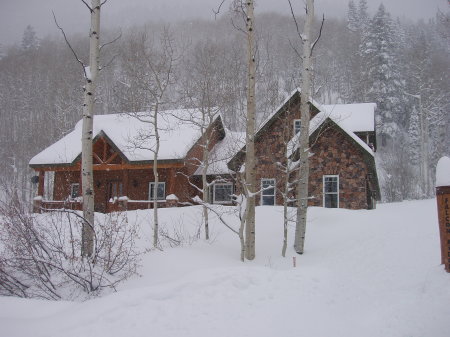 Colorado Mountain House in Winter