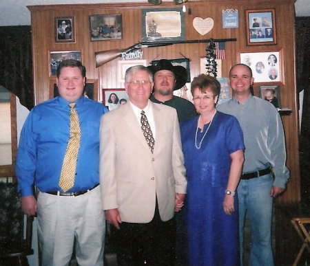 Us & our three sons 2008