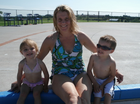 Me and my grandbaby's a day at the pool!!!