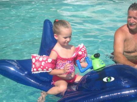 Katelynn enjoying the Pool