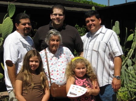 Family pics at Olivera st Los Angeles