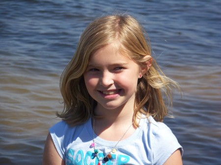 Brooke at the lake