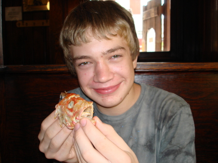 My son in NY City in the old bar near the bay