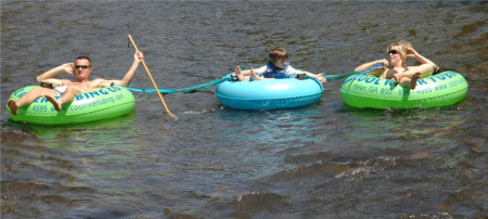 Robert, Connor & I Tubing in Georgia