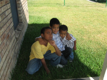Grandsons TJ, Shaun and Xavier