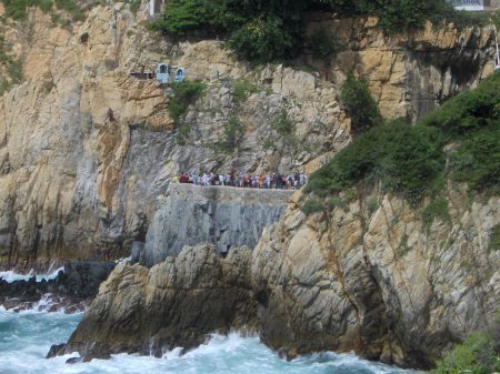 In Mexico At cliff diving Acapulco