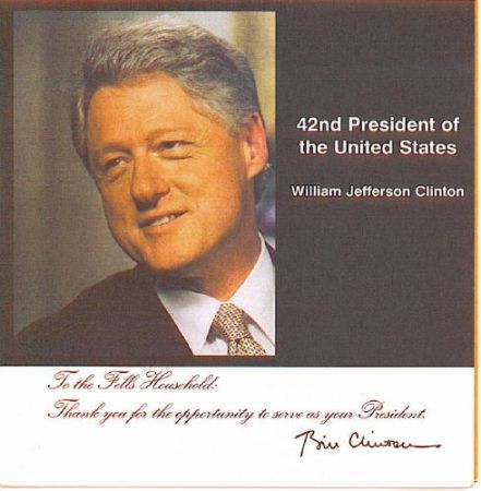 Greeting from Bill Clinton
