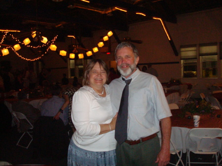 Tom and I at a wedding in 2008